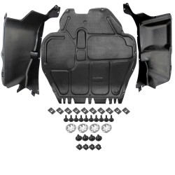 Satz Unterfahrschutz motorschutz SEAT LEON I Hatch (1M1) inkl. Montagematerial - Kunststoff (1J0825237M)