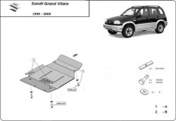 Getriebeschutz SUZUKI GRAND VITARA I (FT, GT) - Stahl
