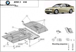 Unterfahrschutz Motorschutz BMW 3 Saloon (E46) Not compatible with XDrive models - Stahl