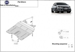 Unterfahrschutz Motorschutz FIAT BRAVO II Hatch all - Stahl