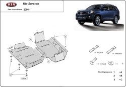 Unterfahrschutz Motorschutz KIA SORENTO I SUV all - Stahl