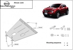 Unterfahrschutz Motorschutz NISSAN JUKE Van (F15) - Stahl