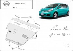Unterfahrschutz Motorschutz NISSAN TIIDA Hatchback (C11) - Stahl