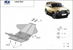 Unterfahrschutz Motorschutz LADA NIVA (2121) - Stahl