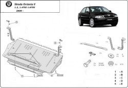 Unterfahrschutz AUDI A3 Hatch 5-Door (8PA) - Blech