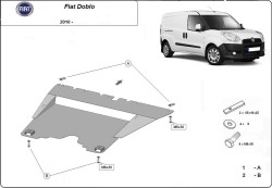 Unterfahrschutz Motorschutz FIAT DOBLO Box Body/Estate (263_) all - Stahl