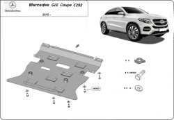 Unterfahrschutz Motorschutz MERCEDES-BENZ GLE Coupe (C292) - Stahl