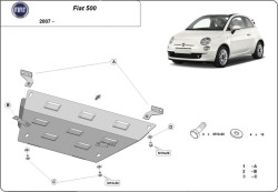 Unterfahrschutz Motorschutz FIAT 500 - Stahl