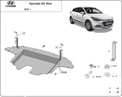 Unterfahrschutz HYUNDAI i20 Coupe (GB) - Blech
