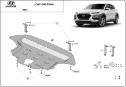 Unterfahrschutz Motorschutz HYUNDAI KONA Skříň/SUV (OS, OSE, OSI) - Stahl