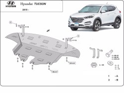 Unterfahrschutz Motorschutz HYUNDAI TUCSON Skříň/SUV (TLE) all - Stahl