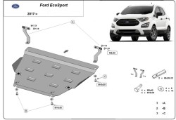 Unterfahrschutz Motorschutz FORD ECOSPORT - Stahl