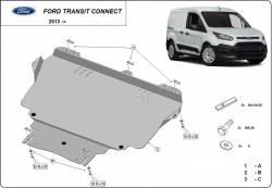 Unterfahrschutz FORD FOCUS III Box Body / Hatchback - Blech