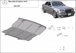 Unterfahrschutz Motorschutz MERCEDES-BENZ E-CLASS Convertible (A124) all - Stahl