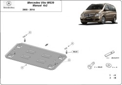 Unterfahrschutz Motorschutz MERCEDES-BENZ VITO Minibus (W639) - Stahl
