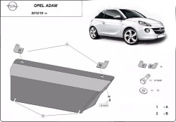 Unterfahrschutz Motorschutz OPEL ADAM (M13) - Stahl