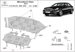 Unterfahrschutz MERCEDES-BENZ E-CLASS Coupe (C207) - Blech