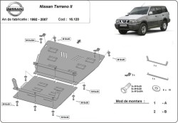 Unterfahrschutz Motorschutz NISSAN TERRANO II (R20) - Stahl