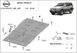 Getriebeschutz NISSAN TERRANO II Van (R20) - Blech
