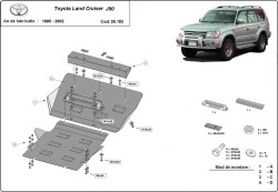 Unterfahrschutz Motorschutz TOYOTA LAND CRUISER 90-SERIES (J9) - Stahl