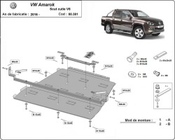Schutz für Differential und Schaltgetriebeschutz VOLKSWAGEN AMAROK Platform/Chassis (S1B, S6B, S7B) - Blech