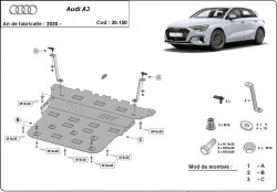 Unterfahrschutz Motorschutz AUDI A3 Limousine (8YS) - Stahl