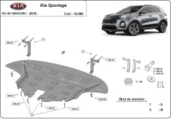 Unterfahrschutz Motorschutz KIA SPORTAGE V (NQ5) - Stahl