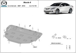 Unterfahrschutz Motorschutz MAZDA 6 Saloon (GG) - Stahl