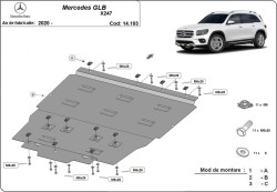 Unterfahrschutz Motorschutz MERCEDES-BENZ GLA-CLASS (H247) - Stahl