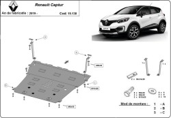 Unterfahrschutz Motorschutz RENAULT CAPTUR II - Stahl