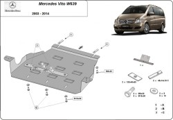 Getriebeschutz MERCEDES-BENZ VITO Minibus (W639) - Stahl