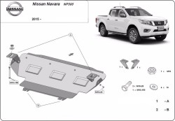 Schutz für Kühler MERCEDES-BENZ X-CLASS Platform/Chassis (470) - Blech