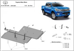 Schutz für Differential TOYOTA HILUX VIII Pickup (_N1_) - Stahl