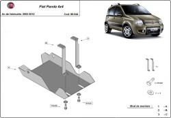 Schutz für Differential FIAT PANDA II Hatch (169) - Stahl